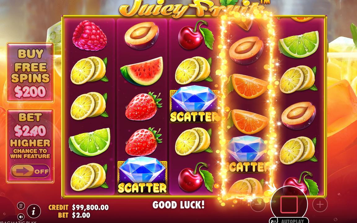 Free Spins grid with a retrigger and extra spins