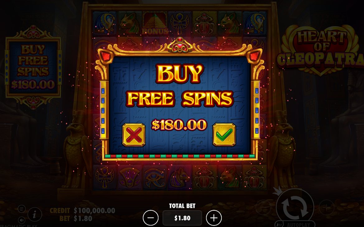 Bonus screen as BONUS symbols land on the reels